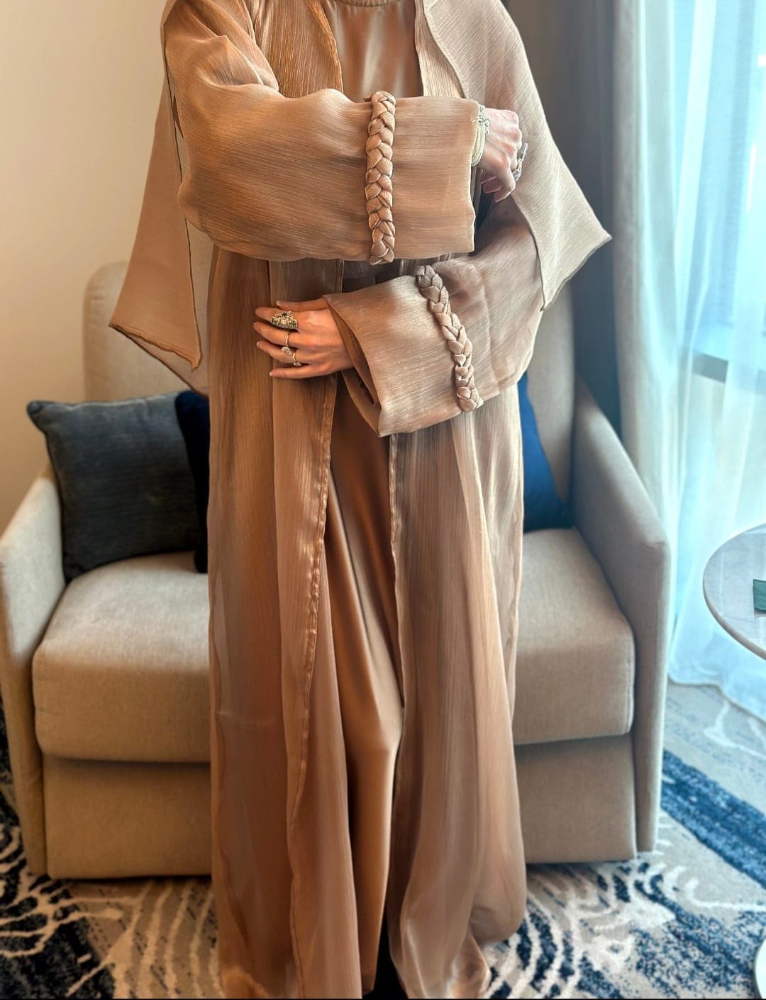 ABAYA SET : INDIANA BROWN vue 4