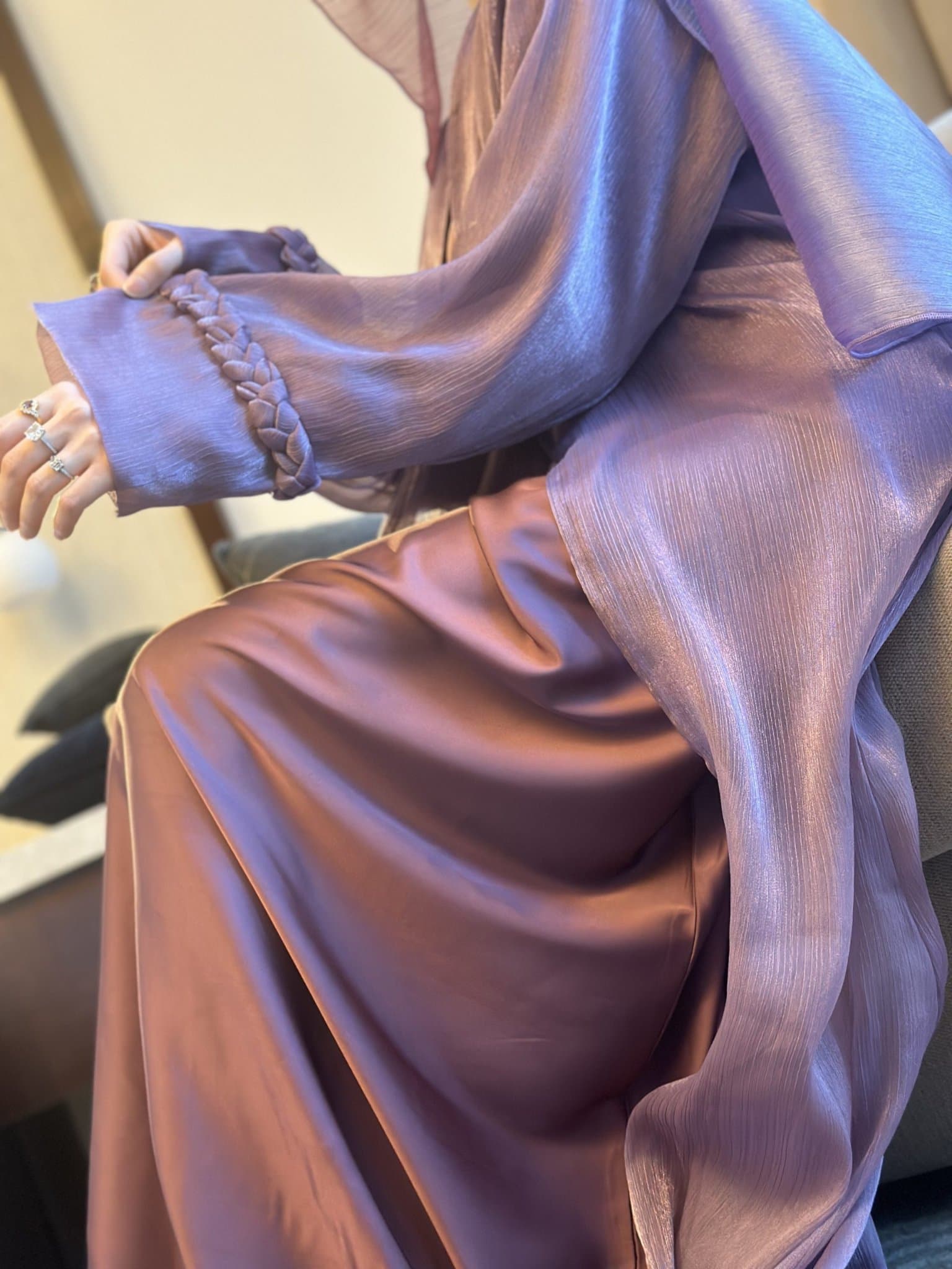 ABAYA SET : INDIANA PURPLE